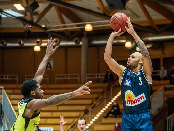 Maurice Stuckey (HAKRO Merlins Crailsheim , 03), HARKO Merlins Crailsheim vs. medi bayreuth, 1. Bundesliga, Basketball, Herren, 16.01.2021 HARKO Merlins Crailsheim vs. medi bayreuth, 1. Bundesliga, Basketball, Herren, 16.01.2021 Ilshofen Copyright: xEibner-Pressefotox EP_mst
