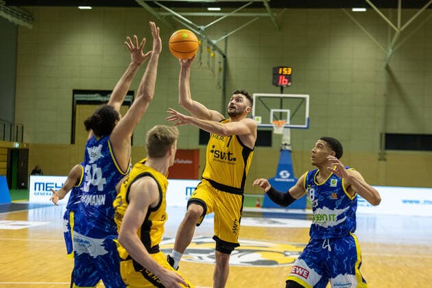 Basketball, 2. BL, Pro A, Tigers Tübingen - Phoenix Hagen Besnik Bekteshi (Tigers Tübingen, 7), ¨¨¨Kirchheim Knights vs. Tigers Tübingen, 2. Basketball, Bundesliga, Pro A, Barmer 2 Basketball, Spieltag 24, Spielzeit 2020 2021, 05.03.2021, ¨¨ Kirchheim Knights - Tigers Tübingen, Basketball, 2. Bundesliga, Barmer 2 Basketball, Spieltag 24, Spielzeit 2020 2021, 27.02.2021 Kirchheim Copyright: xDennisxDuddek xEibnerxPressefotox EP_DDU