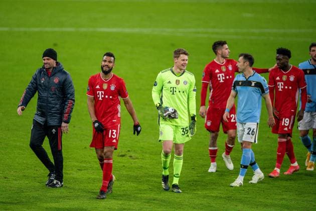 Eric Maxim Choupo-Mouting (FC Bayern Muenchen, 13), nach dem Spiel, GER, FC Bayern Muechen vs. Lazio Rom, Fussball, Champions League, Achtelfinale, Rueckspiel, Saison 2020 2021, 17.03.2021, DFB DFL regulations prohibit any use of photographs as image sequences and or quasi-video., GER, FC Bayern Muechen vs. Lazio Rom, Fussball, Champions League, Achtelfinale, Rueckspiel, Saison 2020 2021, 17.03.2021 Muenchen Copyright: xEIBNER SaschaxWaltherx EP_EER