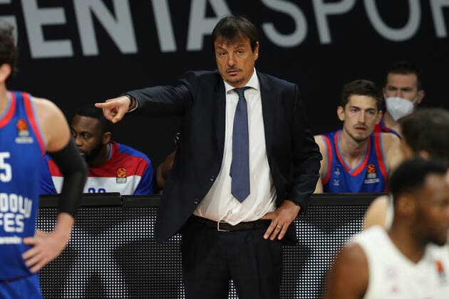 Cheftrainer Ergin Ataman (Istanbul) GER, FC Bayern Basketball vs. Anadolu Efes Istanbul, Basketball, EuroLeague, 30. Spieltag, Saison 2020 2021, 19.03.2021, GER, FC Bayern Basketball vs. Anadolu Efes Istanbul, Basketball, EuroLeague, 30. Spieltag, Saison 2020 2021, 19.03.2021, Muenchen Copyright: xEIBNER MarcelxEngelbrechtx EP_EER