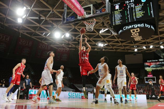 Matej Rudan (Muenchen) GER, FC Bayern Basketball vs. Mitteldeutscher BC, Basketball, BBL, Saison 2020 2021, 23.03.2021, GER, FC Bayern Basketball vs. Mitteldeutscher BC, Basketball, BBL, Saison 2020 2021, 23.03.2021, Muenchen Copyright: xEIBNER MarcelxEngelbrechtx EP_EER