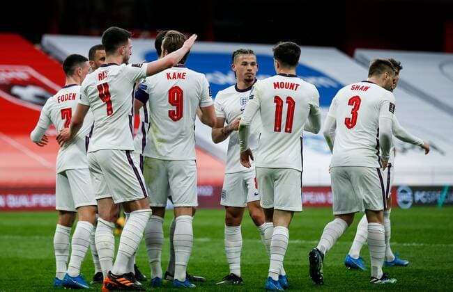 Mandatory Credit: Photo by Nikola Krstic BPI Shutterstock (11832717ax) Harry Kane of England scores and celebrates 0-1 Albania v England, FIFA World Cup, WM, Weltmeisterschaft, Fussball Qualifying Group I, Football, Arena Kombetare, Tirana, Albania - 28 Mar 2021 Albania v England, FIFA World Cup Qualifying Group I, Football, Arena Kombetare, Tirana, Albania - 28 Mar 2021 Copyright: xNikolaxKrstic BPI Shutterstockx 11832717ax