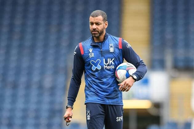 Mandatory Credit: Photo by Simon Whitehead News Images Shutterstock (10962172l) Steven Reid first team coach of Nottingham Forest leads the warm up Blackburn Rovers v Nottingham Forest, EFL Sky Bet Championship, Football, Ewood Park, Blackburn, UK - 17 Oct 2020 EDITORIAL USE ONLY No use with unauthorised audio, video, data, fixture lists, club league logos or live services. Online in-match use limited to 120 images, no video emulation. No use in betting, games or single club league player publications. Blackburn Rovers v Nottingham Forest, EFL Sky Bet Championship, Football, Ewood Park, Blackburn, UK - 17 Oct 2020 EDITORIAL USE ONLY No use with unauthorised audio, video, data, fixture lists, club league logos or live services. Online in-match use limited to 120 images, no video emulation. No use in betting, games or single club league player publications. Copyright: xSimonxWhitehead NewsxImages Shutterstockx 10962172l