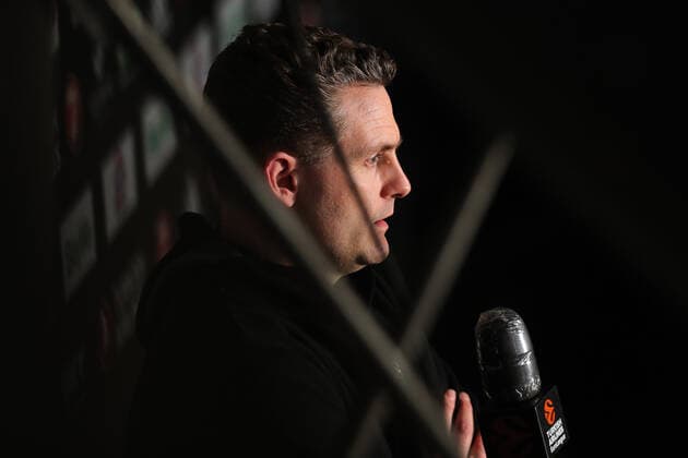 Cheftrainer Martin Schiller (Kaunas), Interview vor dem Spiel GER, FC Bayern Basketball vs. Zalgiris Kaunas, Basketball, Euroleague, Saison 2020 2021, 01.04.2021, GER, FC Bayern Basketball vs. Zalgiris Kaunas, Basketball, Euroleague, Saison 2020 2021, 01.04.2021, Muenchen Copyright: xEIBNER MarcelxEngelbrechtx EP_EER