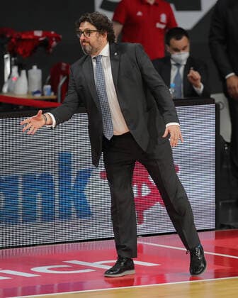 Cheftrainer Andrea Trinchieri (Muenchen) GER, FC Bayern Basketball vs. Zalgiris Kaunas, Basketball, Euroleague, Saison 2020 2021, 01.04.2021, GER, FC Bayern Basketball vs. Zalgiris Kaunas, Basketball, Euroleague, Saison 2020 2021, 01.04.2021, Muenchen Copyright: xEIBNER MarcelxEngelbrechtx EP_EER