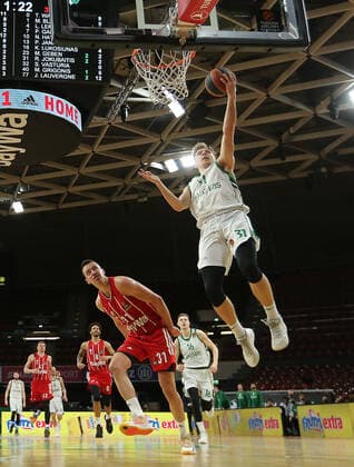 Rokas Jokubaitis (Kaunas) GER, FC Bayern Basketball vs. Zalgiris Kaunas, Basketball, Euroleague, Saison 2020 2021, 01.04.2021, GER, FC Bayern Basketball vs. Zalgiris Kaunas, Basketball, Euroleague, Saison 2020 2021, 01.04.2021, Muenchen Copyright: xEIBNER MarcelxEngelbrechtx EP_EER