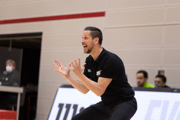 Domenik Reinboth (Ehingen Urspring, Head Coach)¨ Ehingen Urspring - Wiha Panthers Schwenningen, Basketball, 2. Bundesliga, Barmer 2 Basketball, Spieltag 12, Spielzeit 2020 2021, 03.04.2021¨¨ Ehingen Urspring - Wiha Panthers Schwenningen, Basketball, 2. Bundesliga, Barmer 2 Basketball, Spieltag 12, Spielzeit 2020 2021, 03.04.2021 Ehingen Copyright: xNinaxSander xEibnerxPressefotoxIx EP_NSR