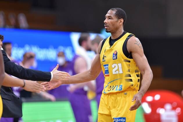 Tremmell Darden (MHP Riesen Ludwigsburg) , Basketball, Bundesliga, BBL, BG Goettingen - MHP Riesen Ludwigsburg, 05.04.2021, BG Goettingen - MHP Riesen Ludwigsburg, Basketball, Bundesliga, GER, BBL, 05.04.2021 Goettingen Copyright: xEibner-Pressefotox-xRolandxSippelx