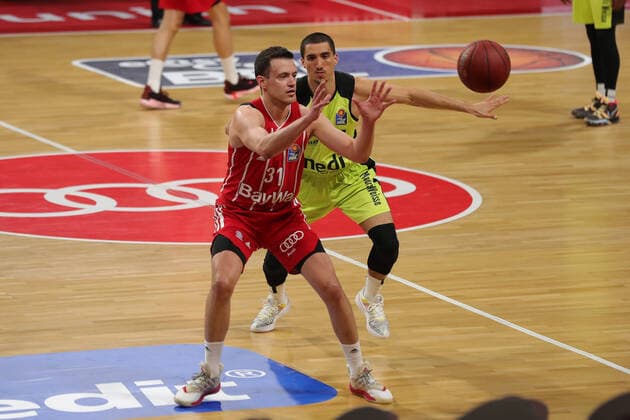 Zan Sisko (Muenchen) GER, FC Bayern Basketball vs. medi bayreuth, Basketball, easy Credit BBL, Saison 2020 2021, 06.04.2021, GER, FC Bayern Basketball vs. medi bayreuth, Basketball, easy Credit BBL, Saison 2020 2021, 06.04.2021, Muenchen Copyright: xEIBNER MarcelxEngelbrechtx EP_EER
