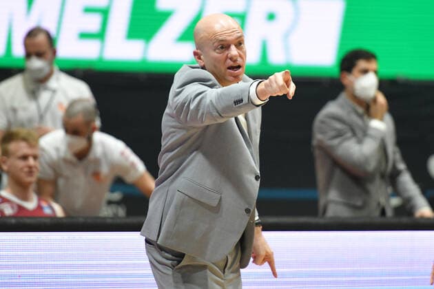 Rodrigo Pastore (Trainer, Headcoach, Niners Chemnitz), Niners Chemnitz vs. HAKRO Merlins Crailsheim, 14.04.2021, easycredit Basketball Bundesliga, GER, Saison 2020 21 Niners Chemnitz vs. HAKRO Merlins Crailsheim, 14.04.2021, easycredit Basketball Bundesliga, GER, Saison 2020 21 Chemnitz Copyright: xBertxHarzer xEibner-xPressefotox