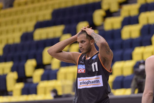 Isaiah WILKINS (11 ratiopharm ulm) ist frustriert ; EWE Baskets Oldenburg vs ratiopharm Ulm, Basketball, easyCredit BBL Bundesliga, 24.04.2021, 30. Spieltag, Saison 2020 2021 ; Copyright: xErikxHillmer EIBNERx EP_ehr EWE Baskets Oldenburg vs ratiopharm Ulm, Basketball, easyCredit BBL Bundesliga, 24.04.2021, 30. Spieltag, Saison 2020 2021 Oldenburg Copyright: xErikxHillmer EIBNERx EP_ehr