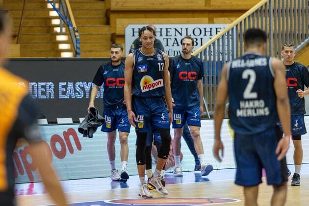 Jamuni McNeace (Hakro Merlins Crailsheim, 17) HAKRO Merlins Crailsheim vs. Hamburg Towers, Basketball, Bundesliga, easy credit BBL, Spieltag 32, Spielzeit 2020 2021, 02.05.2021, ¨¨ HAKRO Merlins Crailsheim vs. Hamburg Towers, Basketball, Bundesliga, easy credit BBL, Spieltag 32, Spielzeit 2020 2021, 02.05.2021 Ilshofen Copyright: xNinaxSander xEibnerxPressefotoxIx EP_NSR