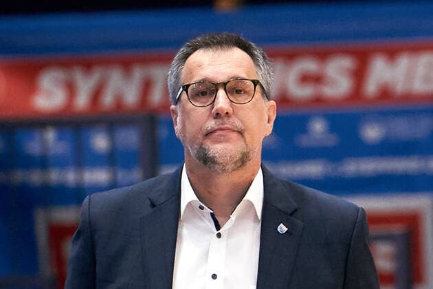 Syntainics MBC - Medi Bayreuth, Basketball, Bundesliga, Maenner, 2020 2021, 32. Spieltag, 02.05.2021, Headcoach Silvano Poropat (MBC). Syntainics MBC - Medi Bayreuth, Basketball, Bundesliga, Maenner, 2020 2021, 32. Spieltag, 02.05.2021, Weissenfels