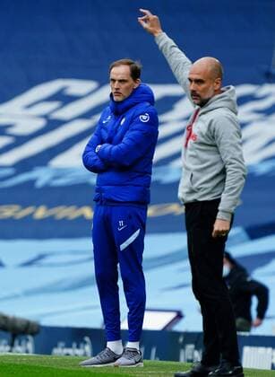 Mandatory Credit: Photo by Javier Garcia BPI Shutterstock (11893130ic) Chelsea Manager Thomas Tuchel alongside Manchester City Manager Pep Guardiola Manchester City v Chelsea, Premier League, Football, The Etihad Stadium, Manchester, UK - 08 May 2021 EDITORIAL USE ONLY No use with unauthorised audio, video, data, fixture lists, club league logos or live services. Online in-match use limited to 120 images, no video emulation. No use in betting, games or single club league player publications. Manchester City v Chelsea, Premier League, Football, The Etihad Stadium, Manchester, UK - 08 May 2021 EDITORIAL USE ONLY No use with unauthorised audio, video, data, fixture lists, club league logos or live services. Online in-match use limited to 120 images, no video emulation. No use in betting, games or single club league player publications. Copyright: xJavierxGarcia BPI Shutterstockx 11893130ic