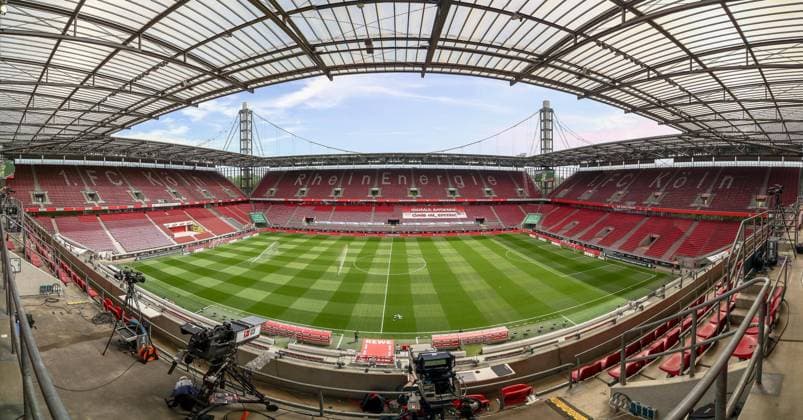 Panorama Bild RheinEnergie-Stadion, GER, FC Köln Koeln vs. SC Freiburg Fussball, Bundesliga, 32. Spieltag, Spielzeit 2020 2021, 09.05.2021, DFB DFL regulations prohibit any use of photographs as image sequences and or quasi-video., GER, FC Köln Koeln vs. SC Freiburg Fussball, Bundesliga, 32. Spieltag, Spielzeit 2020 2021, 09.05.2021 Köln Koeln Copyright: xEibner-Pressefoto GabrielxBoiax EP_EER
