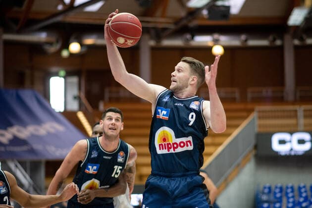 Fabian Bleck (HAKRO Merlins Crailsheim) am Korb, GER, HAKRO Merlins Crailsheim vs. FC Bayern Basketball, 23.05.2021, Play Off Viertelfinale Spiel 4, Basketball Bundesliga, Spielzeit 2020 2021. GER, HAKRO Merlins Crailsheim vs. FC Bayern Basketball, 23.05.2021, Play Off Viertelfinale Spiel 4, Basketball Bundesliga, Spielzeit 2020 202 Crailsheim Copyright: xEibnerxPressefoto MichaelxMemmlerx EP_MMR