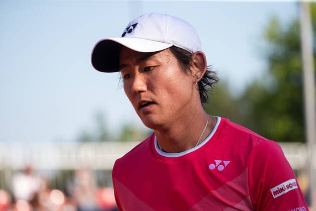 May 26, 2021, Parma, Italy: Parma, Italy, Tennis Club Parma, May 26, 2021, Yoshihito NISHIOKA of the Japan is number eight od seeded...... during ATP, Tennis Herren 250 Emilia-Romagna Open 2021 - Tennis Internationals Tennis Internationals - ATP 250 Emilia-Romagna Open 2021, parma, Italy - ZUMAl164 20210526_zsa_l164_041 Copyright: xValerioxOrigox