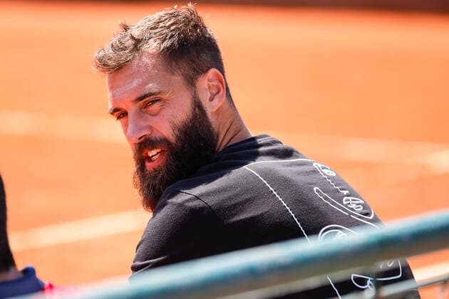 May 27, 2021, Parma, Italy: Parma, Italy, Montechiarugolo, May 27, 2021, Benoit Paire during double tennis match ATP, Tennis Herren 250 during ATP 250 Emilia Romagna Open 2021 - Tennis Internationals Tennis Internationals - ATP 250 Emilia Romagna Open 2021, parma, Italy - ZUMAl164 20210527_zsa_l164_015 Copyright: xRobertaxCorradinx