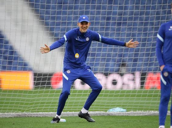 Thomas Tuchel - Stationen als Trainer, FC Chelsea 2021 - Porto, Portugal, 28th May 2021. Thomas Tuchel manager of Chelsea during a training session at the Estadio do Dragao, Porto. Picture credit should read: David Klein Sportimage EDITORIAL USE ONLY. No use with unauthorised audio, video, data, fixture lists, club league logos or live services. Online in-match use limited to 120 images, no video emulation. No use in betting, games or single club league player publications. SPI-1073-0038