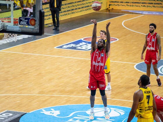 Jalen Reynolds (FC Bayern, 08), MHP Riesen Ludwigsburg vs. FC Bayern Basketball, Basketball, Bundesliga, Playoffs, Halbfinale, Spiel 1, easycredit BBL, 29.05.2021, MHP Riesen Ludwigsburg vs. FC Bayern Basketball, Basketball, Bundesliga, Playoffs, Halbfinale, Spiel 1, easycredit BBL, 29.05.2021 Ludwigsburg Copyright: xEibner-Pressefoto SaschaxWaltherx EP_EER