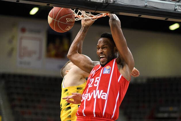 JaJuan Johnson (FC Bayern Muenchen Basketball) am Korb, GER, MHP Riesen Ludwigsburg vs. FC Bayern Muenchen, 31.05.2021, Play Off Halbfinale Spiel 2, easycredit Basketball Bundesliga, Spielzeit 2020 2021. GER, MHP Riesen Ludwigsburg vs. FC Bayern Muenchen, 31.05.2021, Play Off Halbfinale Spiel 2, easycredit Basketball Bundesliga, Spielzeit 2020 2021 Ludwigsburg Copyright: xEibnerxPressefoto MichaelxMemmlerx EP_MMR