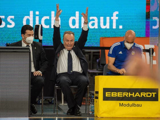 Aito Garcia Reneses (Alba Berlin, Cheftrainer), Ratiopharm Ulm vs. Alba Berlin, Basketball, Playoffs, Spiel 4, Spielzeit 2020 2021, 05.06.2021, Ratiopharm Ulm vs. Alba Berlin, Basketball, Playoffs, Spiel 4, Spielzeit 2020 2021, 05.06.2021 Neu-Ulm Copyright: xEibner-Pressefoto SaschaxWaltherx EP_EER