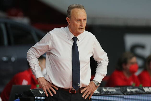 Cheftrainer Aito Garcia Reneses (Berlin) waehrend dem Spiel GER, FC Bayern Basketball vs. Alba Berlin, Basketball, 1.Bundesliga, Playoffs 2020 2021, Finale Spiel 3, 12.06.2021, GER, FC Bayern Basketball vs. Alba Berlin, Basketball, 1.Bundesliga, Playoffs 2020 2021, Finale Spiel 3, 12.06.2021, Muenchen Copyright: xEIBNER MarcelxEngelbrechtx EP_EER