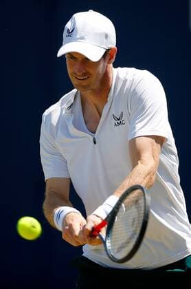 Mandatory Credit: Photo by Ella Ling BPI Shutterstock (12071591c) Andy Murray of Great Britain in action during practice Cinch Championships, Day One, Tennis, Queens Club, London, UK - 14 June 2021 EDITORIAL USE ONLY No use with unauthorised audio, video, data, fixture lists, club league logos or live services. Online in-match use limited to 120 images, no video emulation. No use in betting, games or single club league player publications. Cinch Championships, Day One, Tennis, Queens Club, London, UK - 14 June 2021 EDITORIAL USE ONLY No use with unauthorised audio, video, data, fixture lists, club league logos or live services. Online in-match use limited to 120 images, no video emulation. No use in betting, games or single club league player publications. Copyright: xEllaxLing BPI Shutterstockx 12071591c