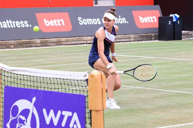 DEU, GER, bett1open, , 14.06.2021, Rot-Weiss Tennisanlage, Steffi-Graf-Stadion, Berlin, DEU, GER, bett1open, , im Bild Veronika Kudermetova (RUS)