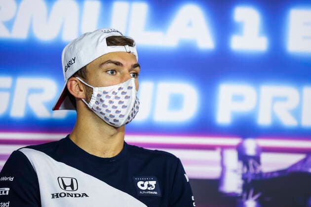 GASLY Pierre (fra), Scuderia AlphaTauri Honda AT02, portrait, press conference, PK, Pressekonferenz during the Formula 1 Emirates Grand Prix de France 2021, 7th round of the 2021 FIA Formula One World Championship, WM, Weltmeisterschaft from June 18 to 20, 2021 on the Circuit Paul Ricard, in Le Castellet, France FORMULE 1 : Grand Prix de France - Circuit Paul-Ricard - 17 06 2021 DPPI PANORAMIC AV6_9233