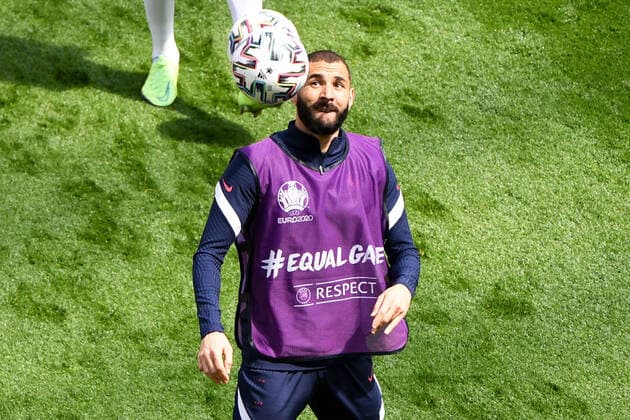 19 KARIM BENZEMA (FRA) FOOTBALL : Equipe de France - Entrainement - UEFA EURO, EM, Europameisterschaft,Fussball 2020 - 18 06 2021 AnthonyBIBARD FEP Panoramic