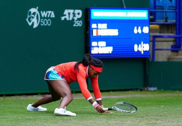 Mandatory Credit: Photo by Dave Shopland BPI Shutterstock (12163770dk) USA s Coco Gauff Viking International Championships, Day Four, Tennis, Eastbourne, East Sussex, UK - 22 June 2021 EDITORIAL USE ONLY No use with unauthorised audio, video, data, fixture lists, club league logos or live services. Online in-match use limited to 120 images, no video emulation. No use in betting, games or single club league player publications. Viking International Championships, Day Four, Tennis, Eastbourne, East Sussex, UK - 22 June 2021 EDITORIAL USE ONLY No use with unauthorised audio, video, data, fixture lists, club league logos or live services. Online in-match use limited to 120 images, no video emulation. No use in betting, games or single club league player publications. Copyright: xDavexShopland BPI Shutterstockx 12163770dk