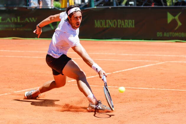 June 25, 2021, Milan, Italy: Milan, Italy, Aspria Harbour Club, June 25, 2021, The Italian Tennis player Gian Marco Moroni during ATP, Tennis Herren Challenger Milano 2021 - Tennis Internationals Tennis Internationals - ATP Challenger Milano 2021, milan, Italy - ZUMAl164 20210625_zsa_l164_028 Copyright: xRobertaxCorradinx