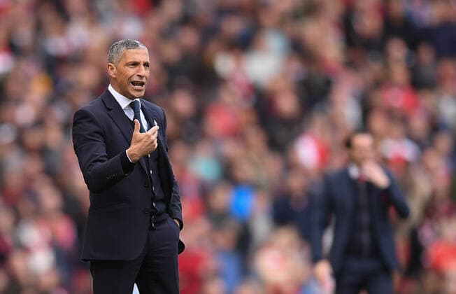 Fußball, Trainerhistorie Brighton & Hove Albion von 1901 bis heute Mandatory Credit: Photo by Joe Toth BPI Shutterstock (10228768o) Brighton & Hove Albion Manager Chris Hughton Arsenal v Brighton & Hove Albion, Premier League, Football, Emirates Stadium, London, UK - 05 May 2019 EDITORIAL USE ONLY No use with unauthorised audio, video, data, fixture lists (outside the EU), club league logos or live services. Online in-match use limited to 45 images (+15 in extra time). No use to emulate moving images. No use in betting, games or single club league player publications services. Arsenal v Brighton & Hove Albion, Premier League, Football, Emirates Stadium, London, UK - 05 May 2019 EDITORIAL USE ONLY No use with unauthorised audio, video, data, fixture lists (outside the EU), club league logos or live services. Online in-match use limited to 45 images (+15 in extra time). No use to emulate moving images. No use in betting, games or Copyright: xJoexToth BPI Shutterstockx 10228768o