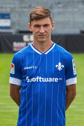 12.07.2021, xfux, Fussball 2.Bundesliga, SV Darmstadt 98, 2.BL, Porträttermin 2021 2022, emonline emspor, v.l. Benjamin Goller, SV Darmstadt 98, 2.BL, Porträttermin 2021 2022, Darmstadt