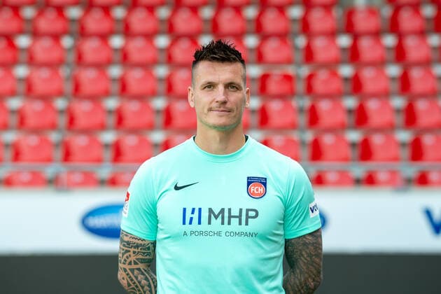 Kevin Mueller (FC Heidenheim, 01), GER, 1. FC Heidenheim 1846 e.V., Fussball, 2. Bundesliga, Spielerportraits, Freisteller, Spielzeit 2021 2022, 20.07.2021, GER, 1. FC Heidenheim 1846 e.V., Fussball, 2. Bundesliga, Spielerportraits, Freisteller, Spielzeit 2021 2022, 20.07.2021 Heidenheim Copyright: xEibner-Pressefotox EP_EER