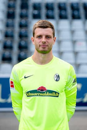 Benjamin Uphoff (SC Freiburg, 1), GER, SC Freiburg, 29.07.2021, Media Day Fussball Bundesliga, Spielzeit 2021 2022 DFL REGULATIONS PROHIBIT ANY USE OF PHOTOGRAPHS AS IMAGE SEQUENCES AND OR uerthQUASI-VIDEO GER, SC Freiburg, 29.07.2021, Media Day Fussball Bundesliga, Spielzeit 2021 2022 Freiburg Copyright: xEibnerxPressefotox EP_EER