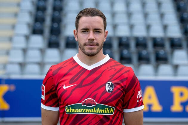 Christian Guenter (SC Freiburg, 30), GER, SC Freiburg, 29.07.2021, Media Day Fussball Bundesliga, Spielzeit 2021 2022 DFL REGULATIONS PROHIBIT ANY USE OF PHOTOGRAPHS AS IMAGE SEQUENCES AND OR uerthQUASI-VIDEO GER, SC Freiburg, 29.07.2021, Media Day Fussball Bundesliga, Spielzeit 2021 2022 Freiburg Copyright: xEibnerxPressefotox EP_EER