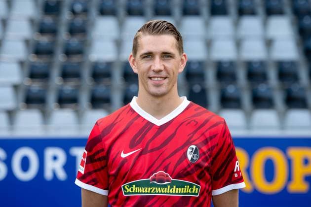 Nils Petersen (SC Freiburg, 18), GER, SC Freiburg, 29.07.2021, Media Day Fussball Bundesliga, Spielzeit 2021 2022 DFL REGULATIONS PROHIBIT ANY USE OF PHOTOGRAPHS AS IMAGE SEQUENCES AND OR uerthQUASI-VIDEO GER, SC Freiburg, 29.07.2021, Media Day Fussball Bundesliga, Spielzeit 2021 2022 Freiburg Copyright: xEibnerxPressefotox EP_EER