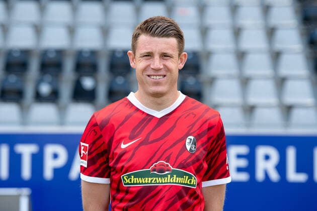 Dominique Heintz (SC Freiburg, 23), GER, SC Freiburg, 29.07.2021, Media Day Fussball Bundesliga, Spielzeit 2021 2022 DFL REGULATIONS PROHIBIT ANY USE OF PHOTOGRAPHS AS IMAGE SEQUENCES AND OR uerthQUASI-VIDEO GER, SC Freiburg, 29.07.2021, Media Day Fussball Bundesliga, Spielzeit 2021 2022 Freiburg Copyright: xEibnerxPressefotox EP_EER