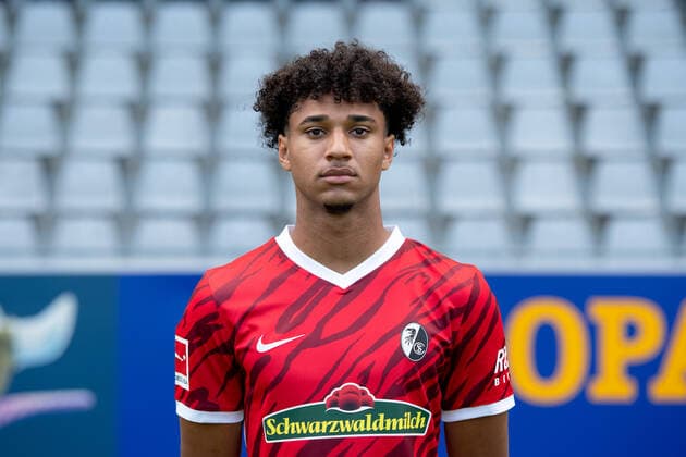 Kevin Schade (SC Freiburg, 20), GER, SC Freiburg, 29.07.2021, Media Day Fussball Bundesliga, Spielzeit 2021 2022 DFL REGULATIONS PROHIBIT ANY USE OF PHOTOGRAPHS AS IMAGE SEQUENCES AND OR uerthQUASI-VIDEO GER, SC Freiburg, 29.07.2021, Media Day Fussball Bundesliga, Spielzeit 2021 2022 Freiburg Copyright: xEibnerxPressefotox EP_EER