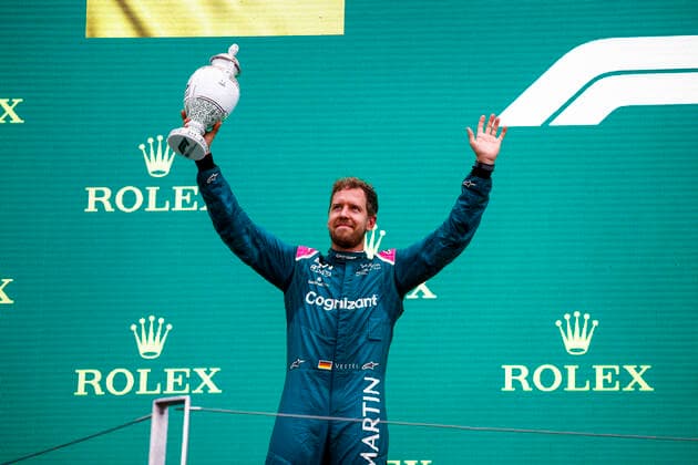VETTEL Sebastian (ger), Aston Martin F1 AMR21, portrait during the Formula 1 Magyar Nagydij 2021, Hungarian Grand Prix, 11th round of the 2021 FIA Formula One World Championship, WM, Weltmeisterschaft from July 30 to August 1, 2021 on the Hungaroring, in Mogyorod, near Budapest, Hungary - FORMULE 1 : Grand Prix de Hongrie - Course - 01 08 2021 DPPI PANORAMIC _B3_6264