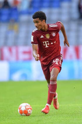 Fußball, Freundschaftsspiel, FC Bayern München - Borussia Mönchengladbach. Im Bild Malik TILLMAN (FC Bayern München, 40) Dribbling Ball. München Allianz Arena Bayern Deutschland Copyright: Passion2Press MarkusxFischerx
