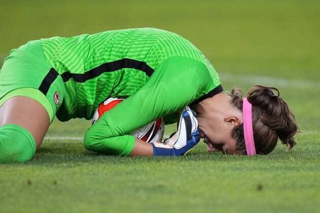 Mandatory Credit: Photo by Masatoshi Okauchi Shutterstock (12243087bc) Stephanie Labbe USA v Canada, international football, Women s semi-final, Tokyo Olympic Games, Olympische Spiele, Olympia, OS 2020, Ibaraki Kashima Stadium, Japan - 02 Aug 2021 USA v Canada, international football, Women s semi-final, Tokyo Olympic Games 2020, Ibaraki Kashima Stadium, Japan - 02 Aug 2021 Copyright: xMasatoshixOkauchi Shutterstockx 12243087bc