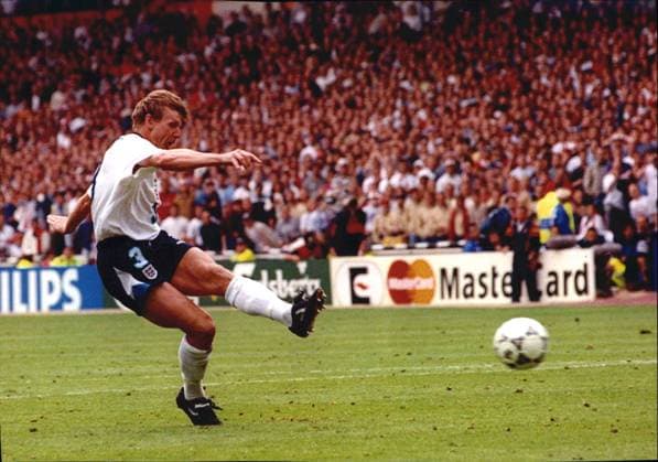 Mandatory Credit: Photo by Ted Blackbrow ANL Shutterstock (1338622a) Football Interntional European Championship, EM, Europameisterschaft 1996 Quarter Final Match England V Spain (england Win 4-2 On Penalties) Stewart Pearce Scores From The Spot Football Interntional European Championship 1996 Quarter Final Match England V Spain (england Win 4-2 On Penalties) Stewart Pearce Scores From The Spot EDITORIAL USE ONLY No use with unauthorised audio, video, data, fixture lists (outside the EU), club league logos or live services. Online in-match use limited to 45 images (+15 in extra time). No use to emulate moving images. No use in betting, games or single club league player publications services. Football Interntional European Championship 1996 Quarter Final Match England V Spain (england Win 4-2 On Penalties) Stewart Pearce Scores From The Spot EDITORIAL USE ONLY No use with unauthorised audio, video, data, fixture lists (outside the EU), club league logos or live services. Online in-match use limited to 45 images (+15 in extra time). No use to emulate moving images. No use in betting, games or Copyright: xTedxBlackbrow ANL Shutterstockx 1338622a
