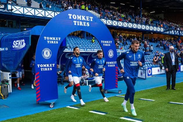 Mandatory Credit: Photo by Kirk O Rourke Rangers FC Shutterstock (12337251h) Borna Barisic of Rangers walks out the tunnel for the Europa League qualifying match at Ibrox Stadium, Glasgow. Rangers v Alashkert, UEFA Europa League Qualifying Play-off, Ibrox Staiudm, Glasgow, Scotland, UK - 19 Aug 2021 Rangers v Alashkert, UEFA Europa League Qualifying Play-off, Ibrox Staiudm, Glasgow, Scotland, UK - 19 Aug 2021 Copyright: xKirkxO Rourke RangersxFC Shutterstockx 12337251h