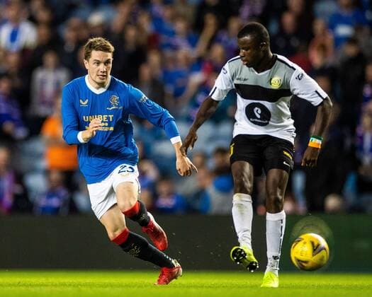 Mandatory Credit: Photo by Kirk O Rourke Rangers FC Shutterstock (12337251dd) Scott Wright of Rangers during the Europa League qualifying match at Ibrox Stadium, Glasgow. Rangers v Alashkert, UEFA Europa League Qualifying Play-off, Ibrox Staiudm, Glasgow, Scotland, UK - 19 Aug 2021 Rangers v Alashkert, UEFA Europa League Qualifying Play-off, Ibrox Staiudm, Glasgow, Scotland, UK - 19 Aug 2021 Copyright: xKirkxO Rourke RangersxFC Shutterstockx 12337251dd