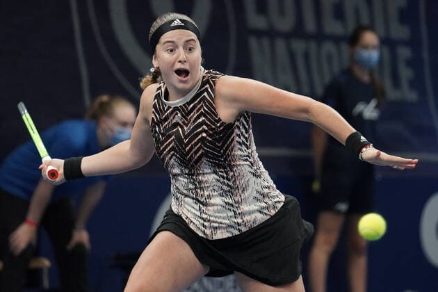 Tennis WTA, Tennis Damen Turnier Luxemburg BGLBNPParibas Open 2021, 19.09.2021, Tennis WTA Turnier Luxemburg, BGLBNPParibas Open 2021, BGL BNP Paribas Open, 2021, Luxemburg, Kockelscheuer, CK Sportcenter, Finale, Einzel, Finale Dameneinzel vl: Jelena Ostapenko (Lettland, Latvia, LAT)