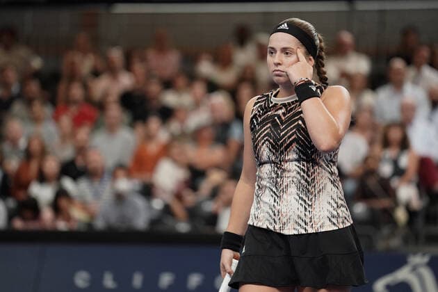 Tennis WTA, Tennis Damen Turnier Luxemburg BGLBNPParibas Open 2021, 19.09.2021, Tennis WTA Turnier Luxemburg, BGLBNPParibas Open 2021, BGL BNP Paribas Open, 2021, Luxemburg, Kockelscheuer, CK Sportcenter, Finale, Einzel, Finale Dameneinzel vl: Jelena Ostapenko (Lettland, Latvia, LAT) zeigt Emotionen