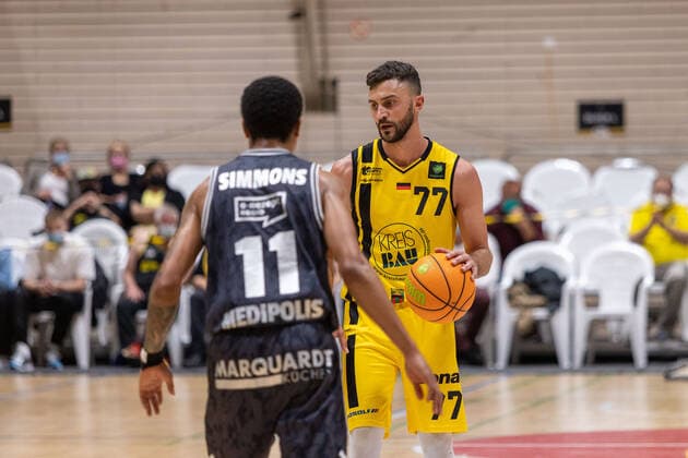 , ¨¨¨Kirchheim Knights vs. Medipolis SC Jena , 2. Basketball Bundesliga, Pro A, Barmer 2 Basketball, Spieltag 3, Spielzeit 2021 2022, 02.10.2021, ¨¨ Kirchheim Knights vs. Medipolis SC Jena , 2. Basketball Bundesliga, Pro A, Barmer 2 Basketball, Spieltag 3, Spielzeit 2021 2022, 02.10.2021 Kirchheim am Neckar Copyright: xNinaxSander xEibnerxPressefotoxIx EP_NSR